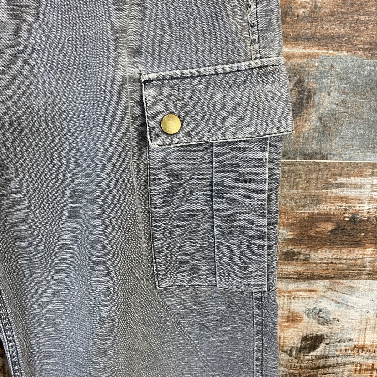 Oshkosh DL Osh Kosh Gray Cargo Multipocket Pants #C1135 Size US 33 - 9 Thumbnail