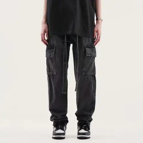 Japanese Brand Vintage multi-pocket cargo jeans Size US 32 / EU 48 - 3 Thumbnail