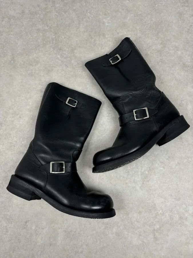Avirex Avirex Black Leather Engineer Boots Size US 10 / EU 43 - 2 Thumbnail