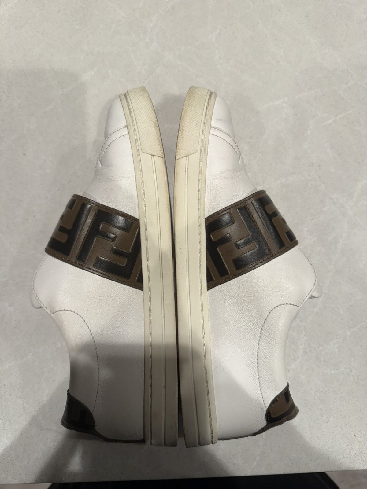 Fendi Fendi Vitello FF Embossed Womens Slip On Sneakers Size US 6.5 / IT 36.5 - 13 Thumbnail