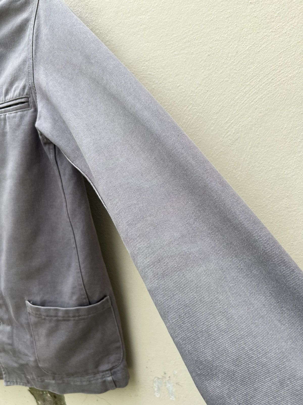Danton Vintage Danton France Sun Fade Grey Nehru Collar Work Jacket Size US M / EU 48-50 / 2 - 8 Thumbnail