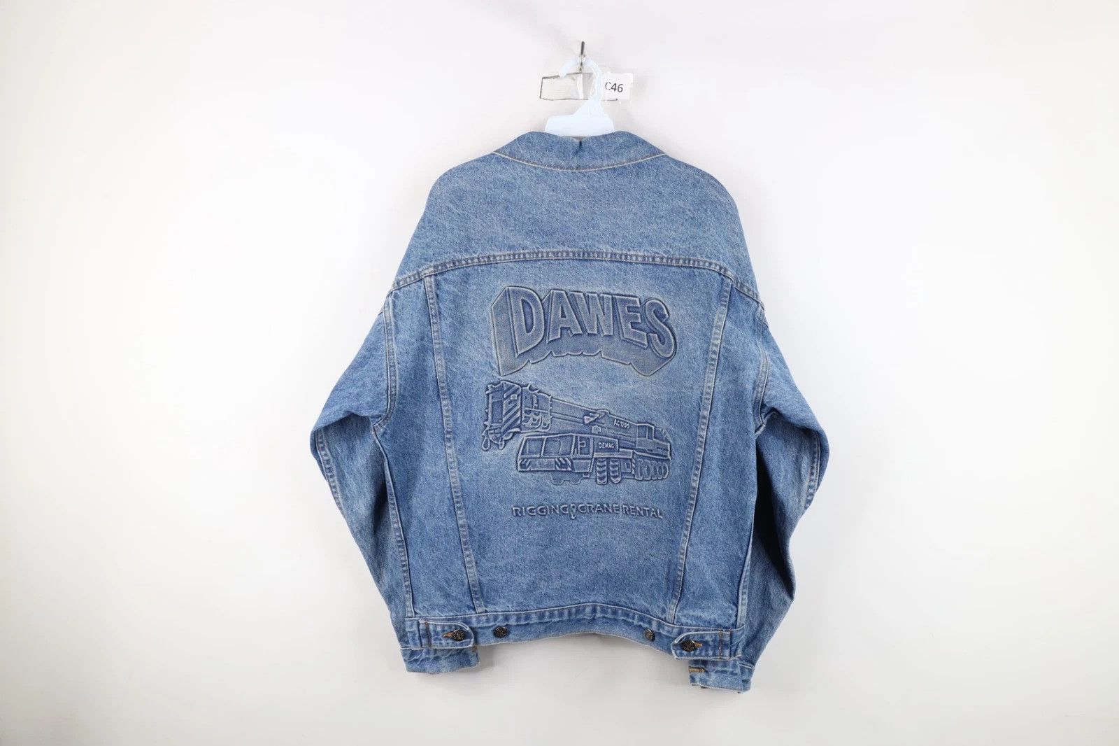 Vintage Vintage 90s Streetwear Crane Denim Trucker Jacket USA Size US M / EU 48-50 / 2 - 1 Thumbnail