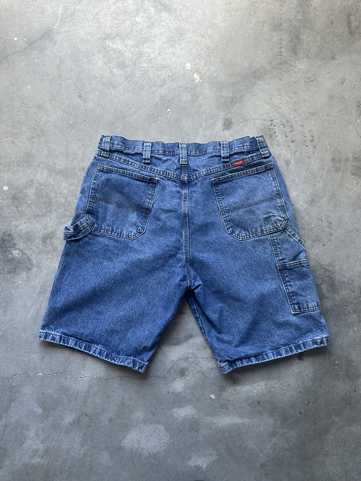 Wrangler Vintage Wrangler Carpenter Denim Shorts Size US 36 / EU 52 - 2 Thumbnail