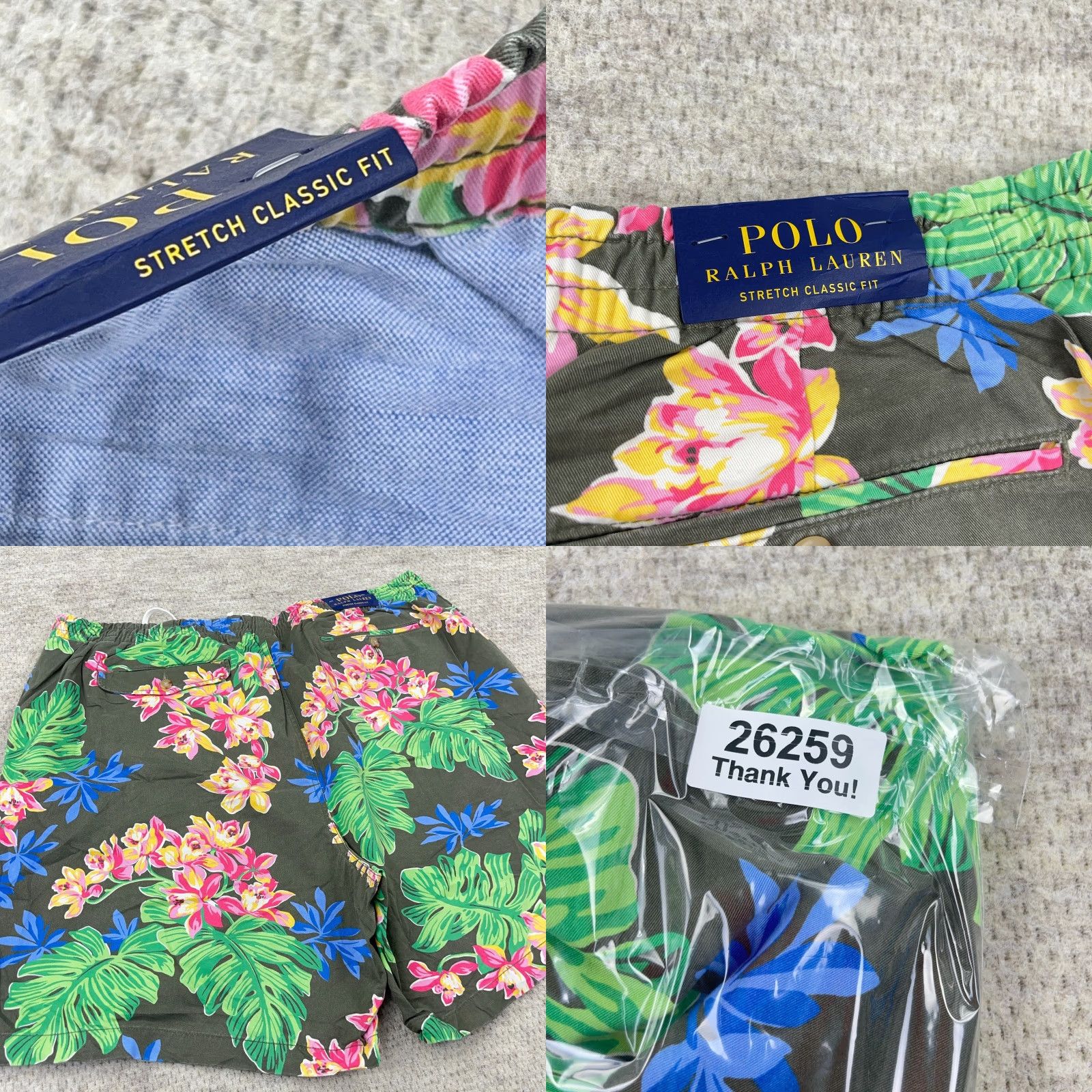 Polo Ralph Lauren Polo Ralph Lauren Swim Trunks Men 2XB Green Pink Floral Stretch Classic Fit Size US XXL / EU 58 / 5 - 10 Thumbnail
