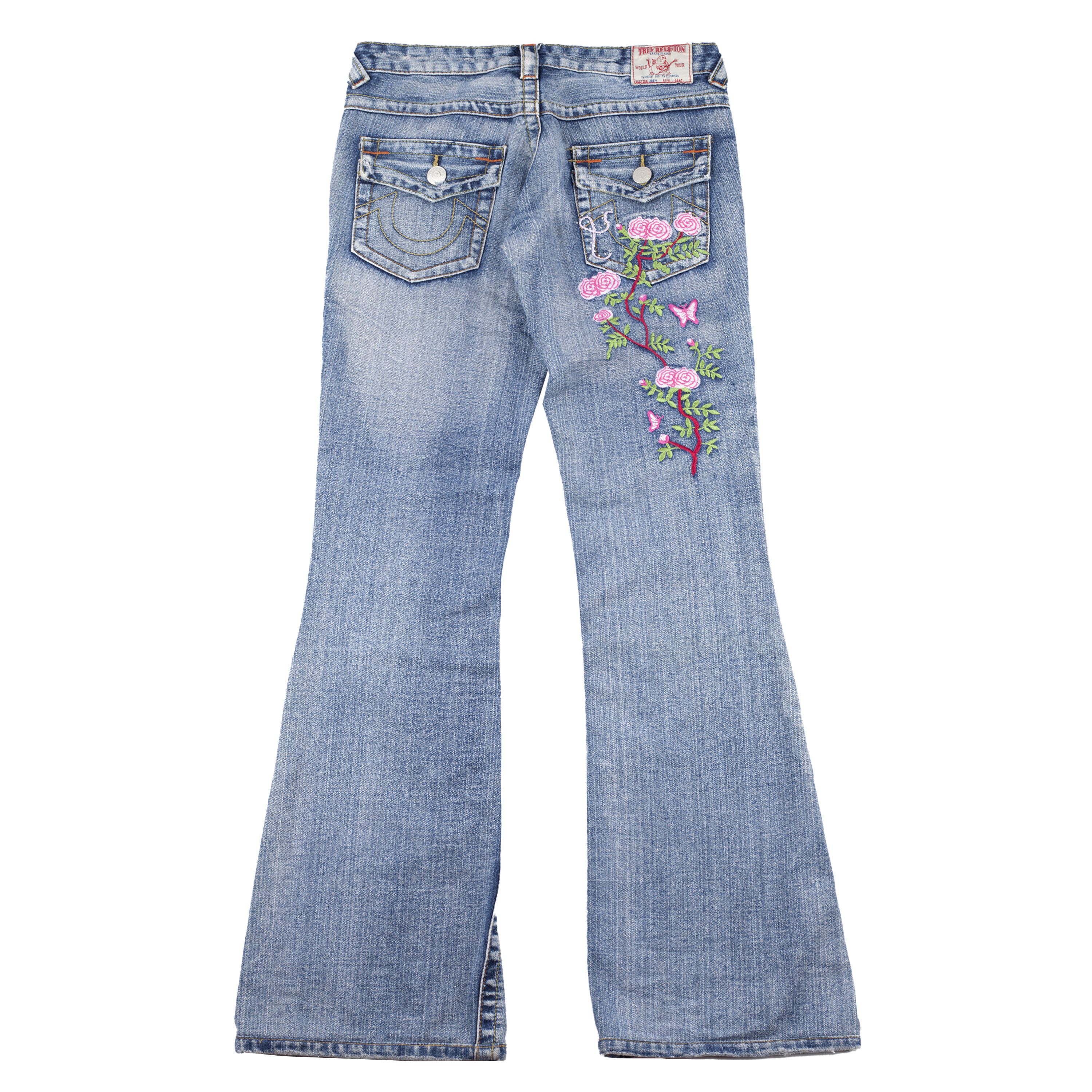 True Religion True Religion Vintage Patch Joey Bootcut Jeans (S) Size 27" / US 4 / IT 40 - 1 Thumbnail