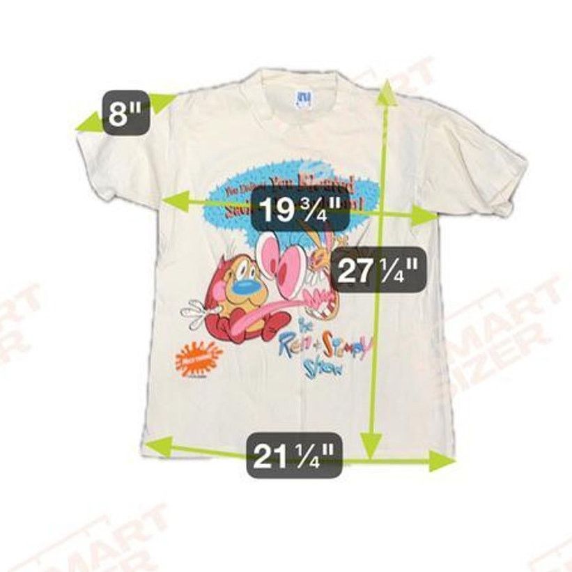 Nickelodeon Vtg 1991 Ren & Stimpy Mens L Deadstock Nickelodeon Sun Tag Size US L / EU 52-54 / 3 - 5 Thumbnail