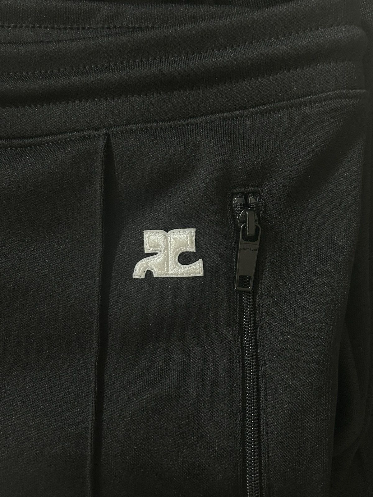 Courreges NWT! Logo Creased Slim Sweatpants Size US 30 / EU 46 - 4 Thumbnail