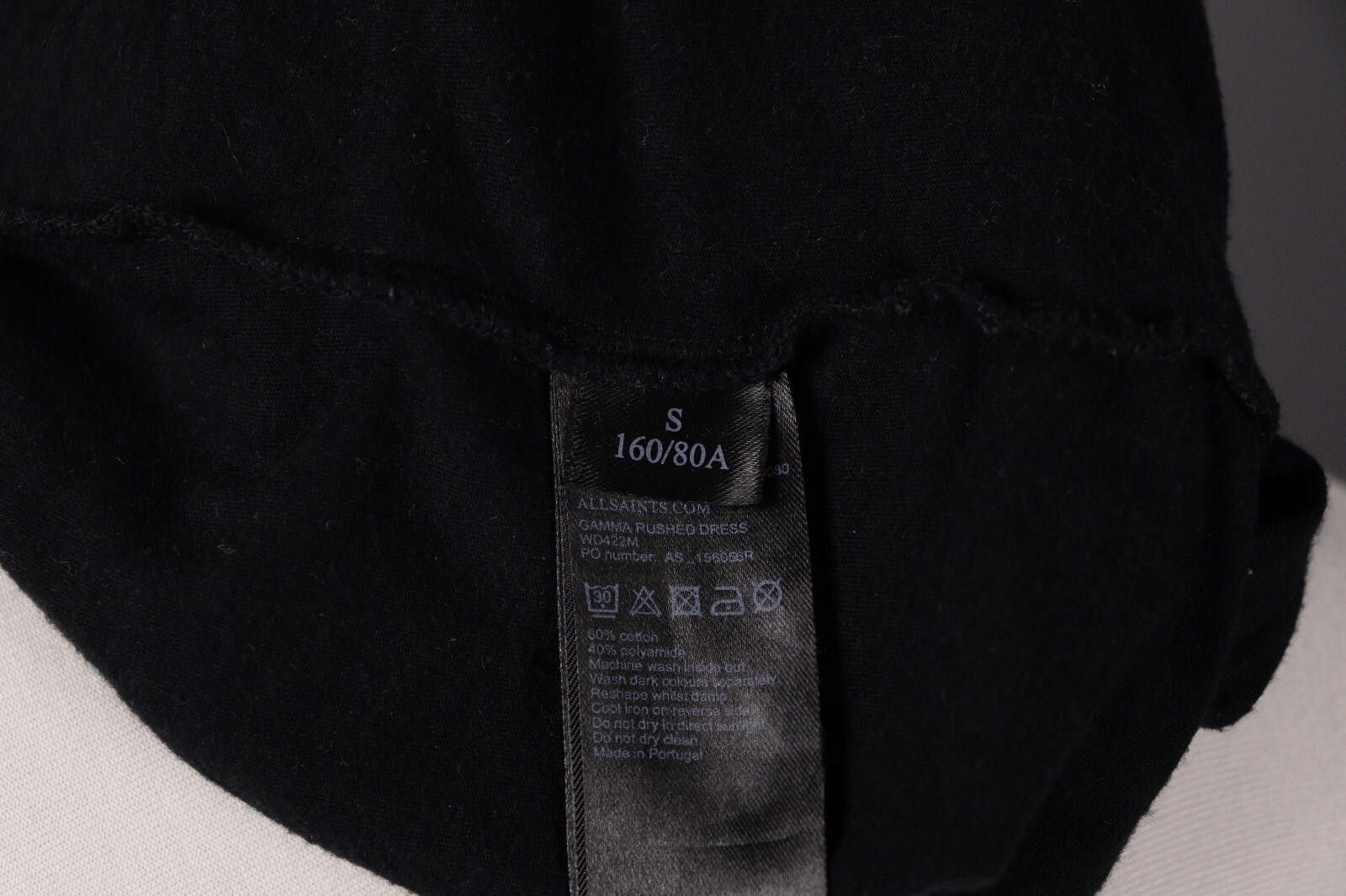 Allsaints AllSaints Gamma Rushed Black Party Tank Midi Dress Size S Size S / US 4 / IT 40 - 11 Thumbnail
