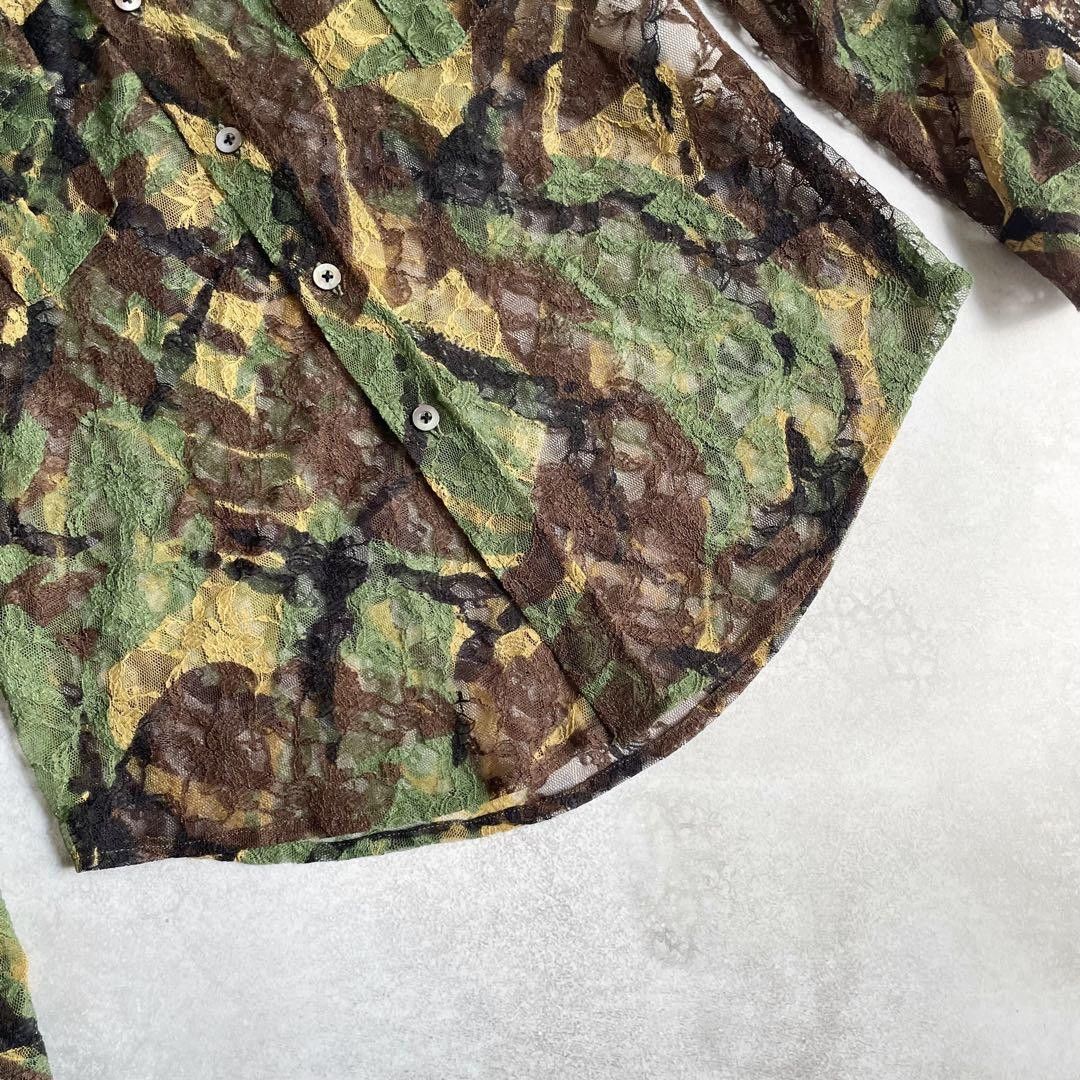 Junya Watanabe AD2003 Archive Mesh Camouflage Shirt Size US S / EU 44-46 / 1 - 6 Thumbnail