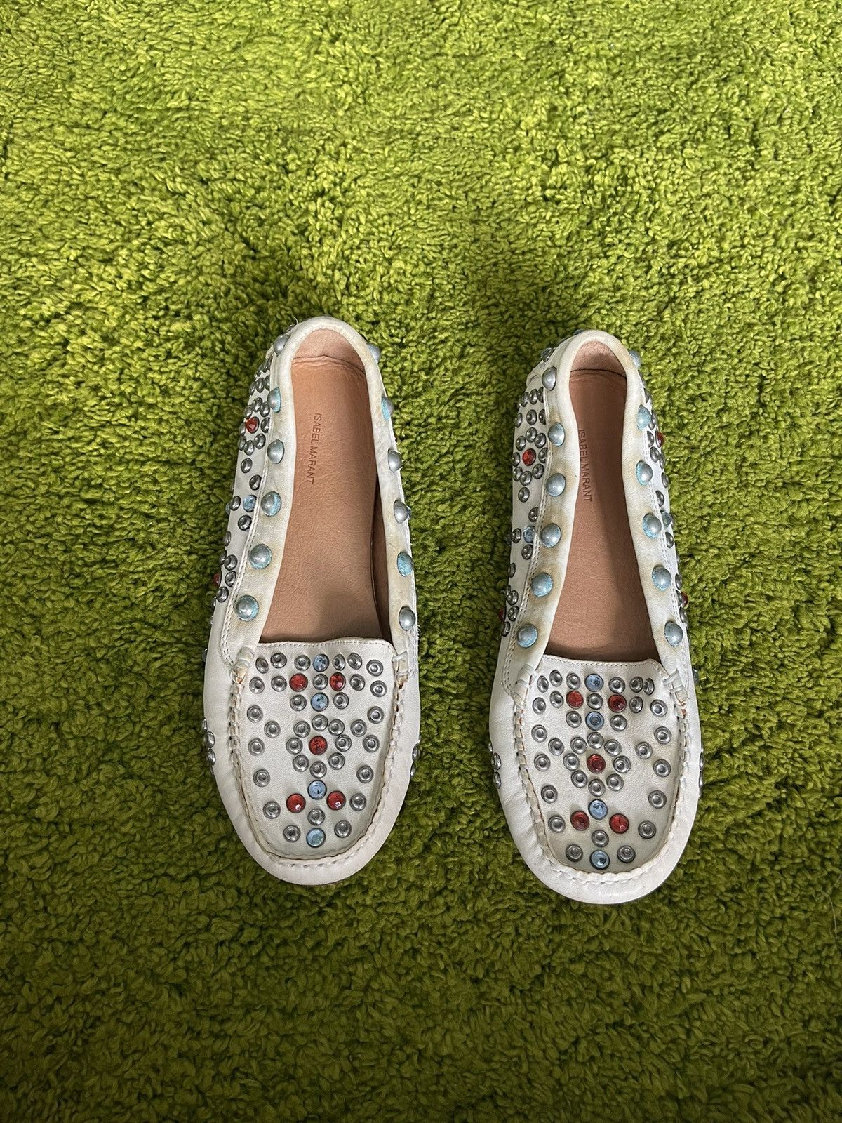 Designer × Isabel Marant × Isabel Marant Etoile Isabel Marant S/S 2013 rhinestones all around loafers shoes Size US 8 / IT 38 - 7 Thumbnail