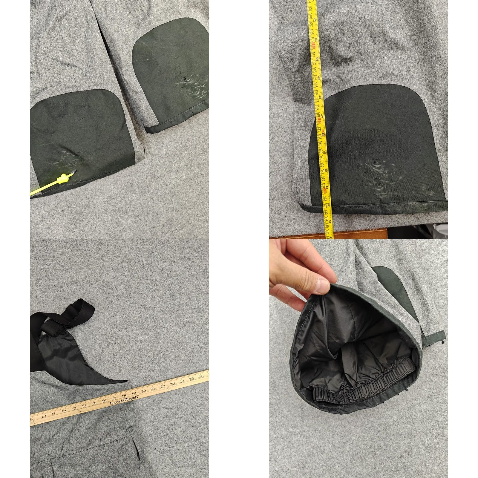 The North Face The North Face Pants Mens Small Gray DryVent Bib Snow Ski Waterproof Suspenders Size US 29 - 8 Thumbnail