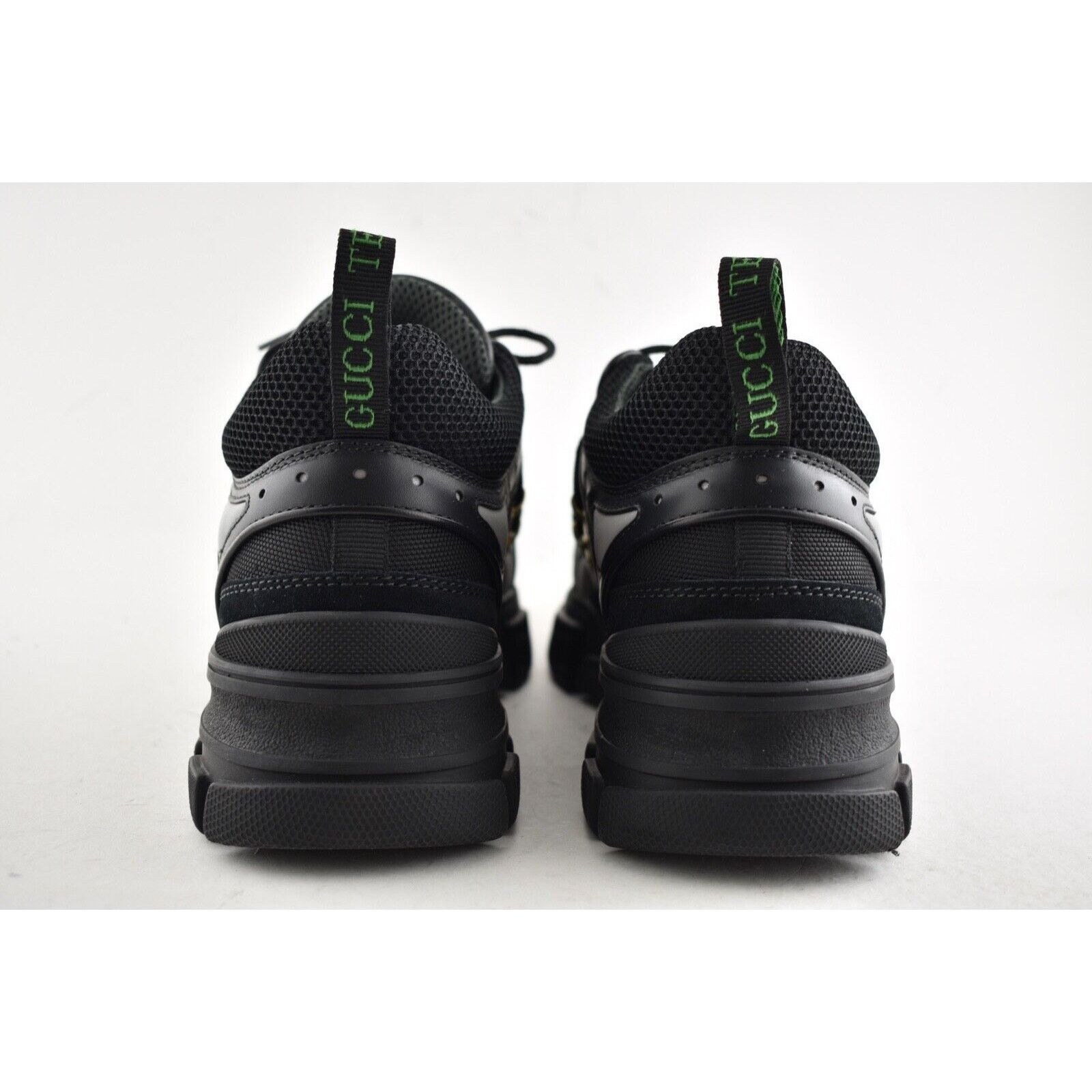 Gucci Gucci Mens Flashtrek Journey Black Leather Hiker Size US 8 / EU 41 - 11 Thumbnail