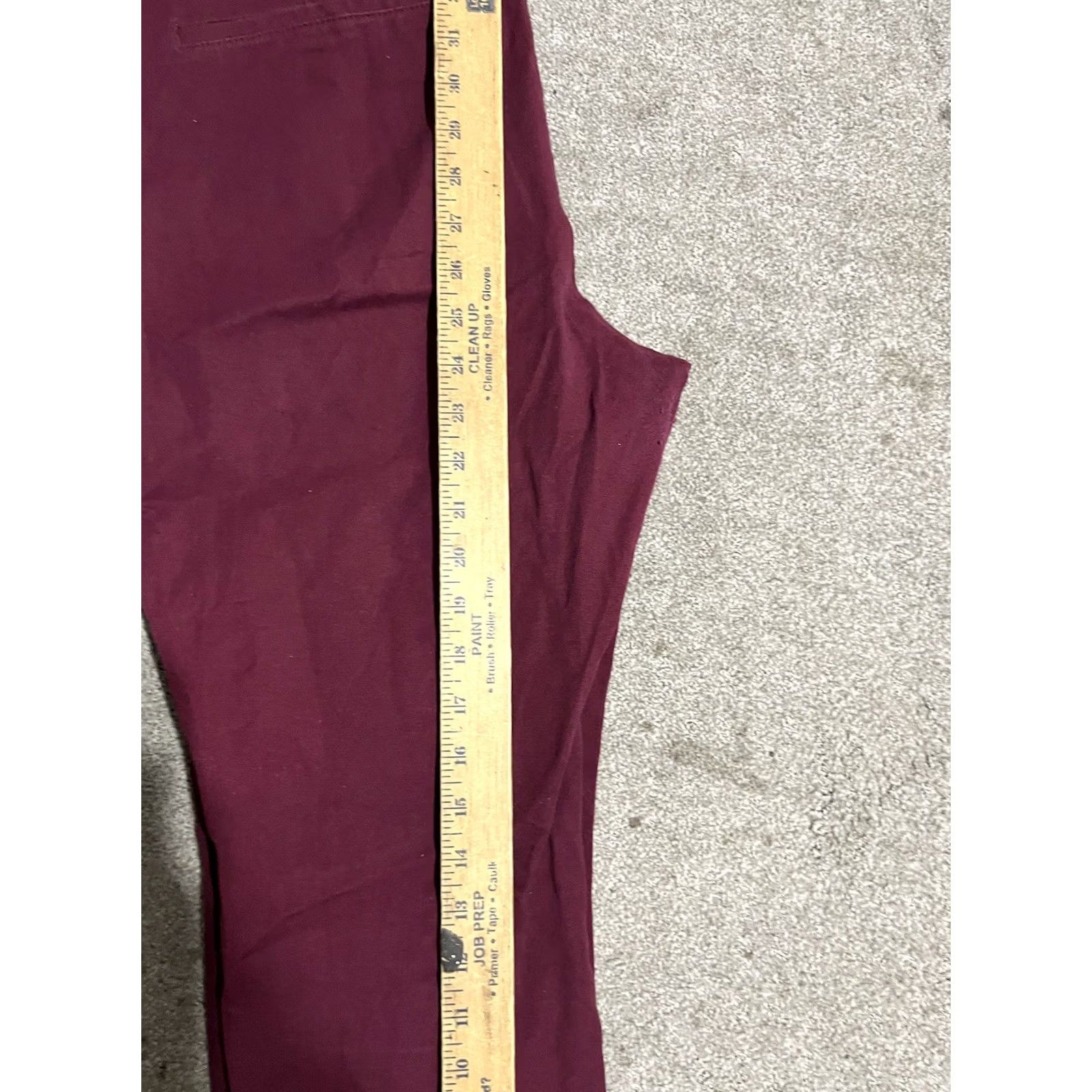 Old Navy Old Navy Pixie Pants Women Size 16 Maroon High Rise Secret Size 38" / US 16 / IT 52 - 7 Thumbnail