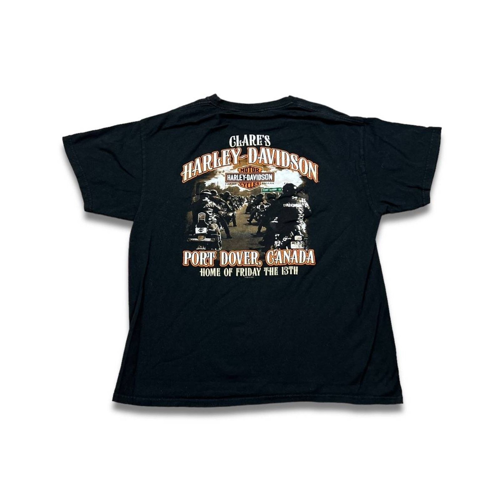 Harley Davidson × Vintage 2014 Harley Davidson T Shirt Friday The 13th Motorcycle Tee Size US M / EU 48-50 / 2 - 5 Thumbnail
