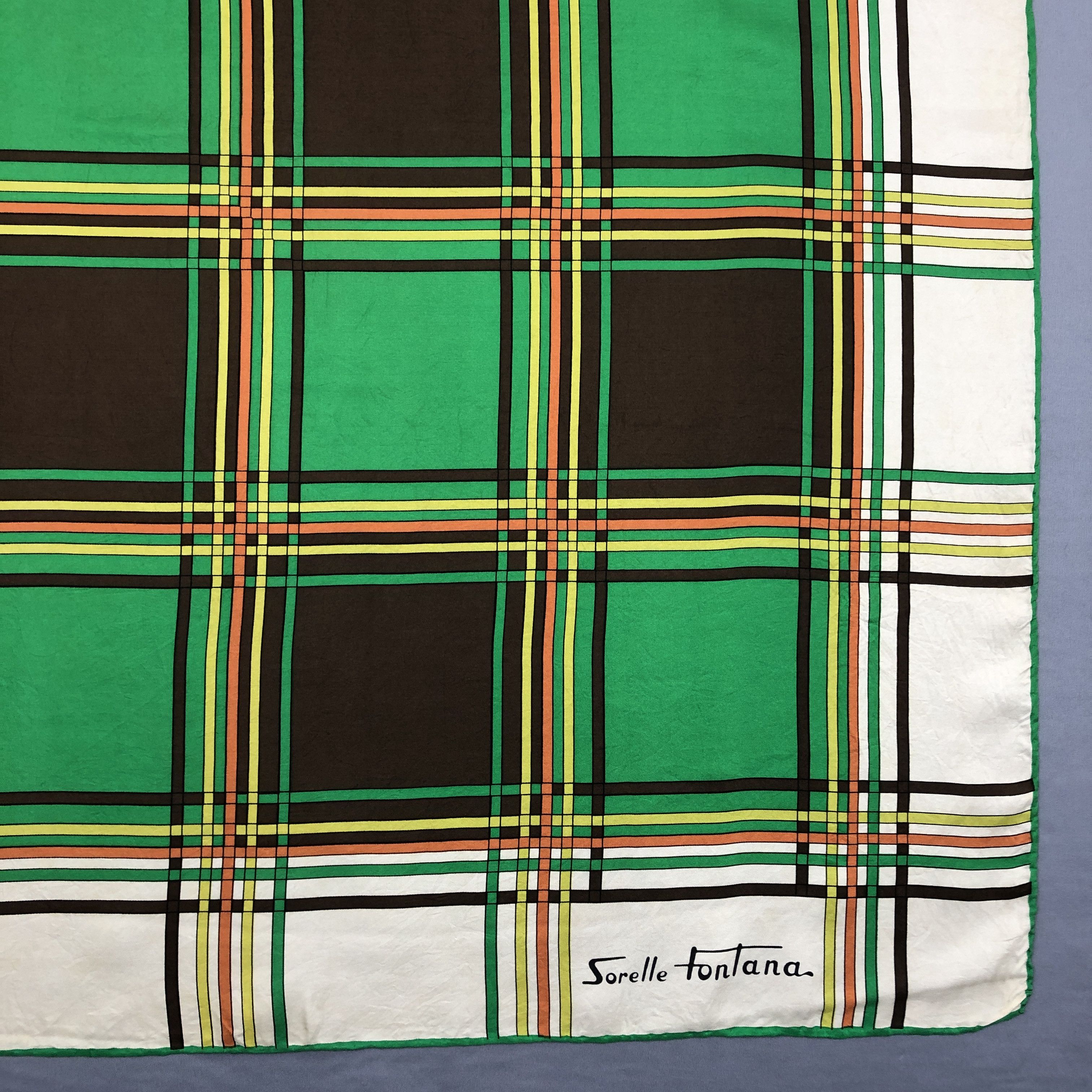 Designer × Japanese Brand × Vintage Vintage Sorelle Fontana Scarf Muffler Wool Cashmere Scarves Size ONE SIZE - 5 Thumbnail