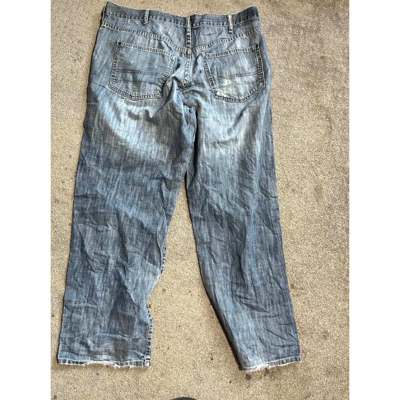 Calvin Klein Calvin Klein Jeans Men Straight 40x31 Relaxed Mid Rise Denim Cotton Blue Regular Size 40 Inseam 31 Zipper Logo Button Vintage: No - N/A Size US 40 / EU 56 - 3 Thumbnail