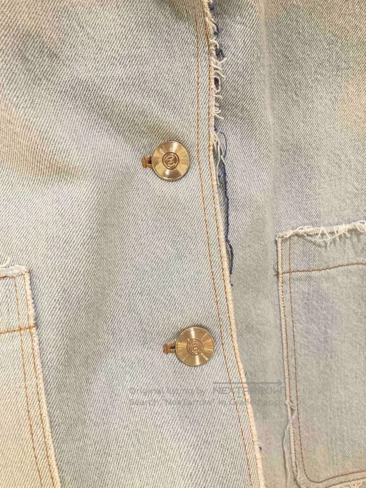 Chanel Chanel Light blue stitched denim jacket Size M / US 6-8 / IT 42-44 - 4 Thumbnail