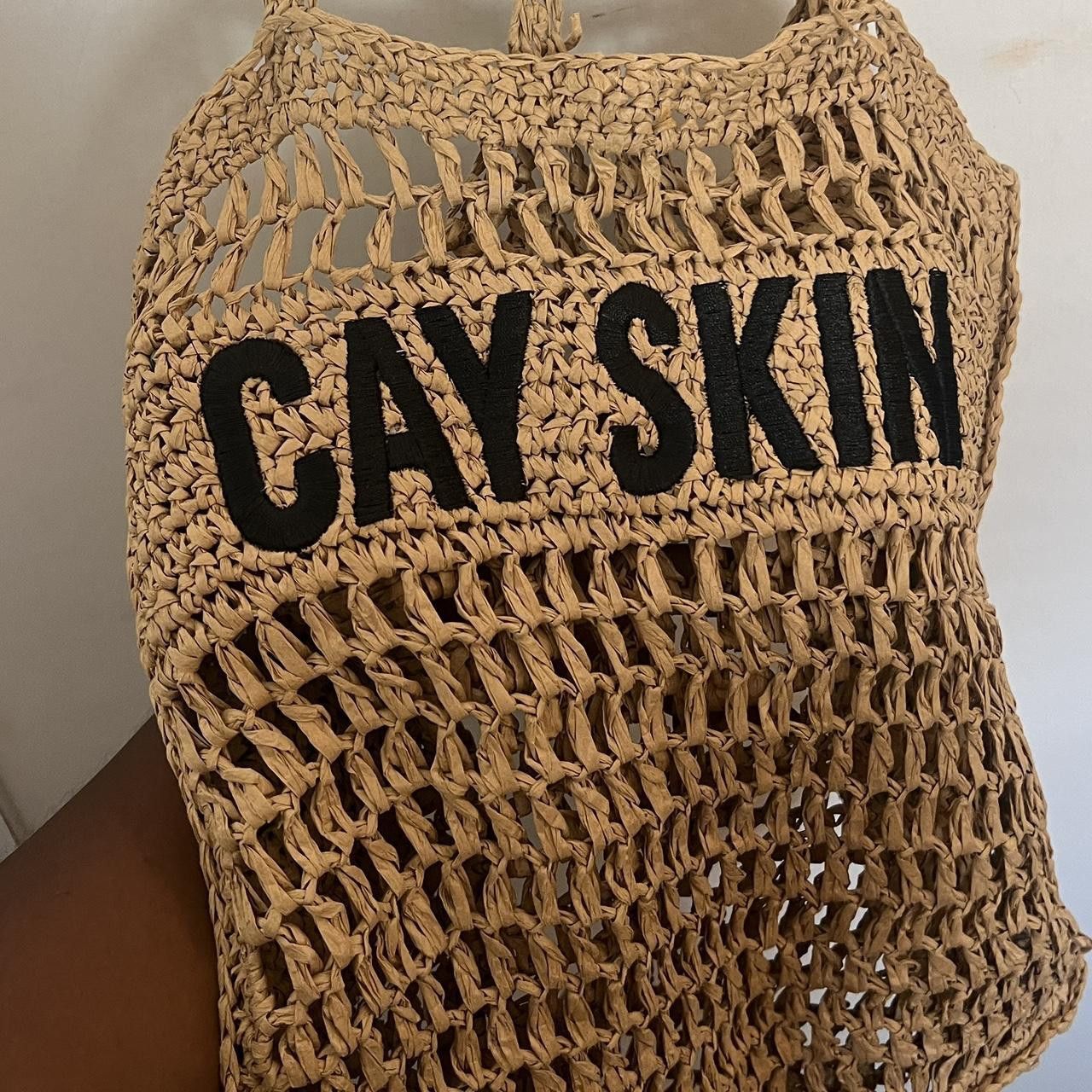 Other Tan Crochet Raffia Woven Beach Bohemian Tote Bag Size ONE SIZE - 1 Thumbnail
