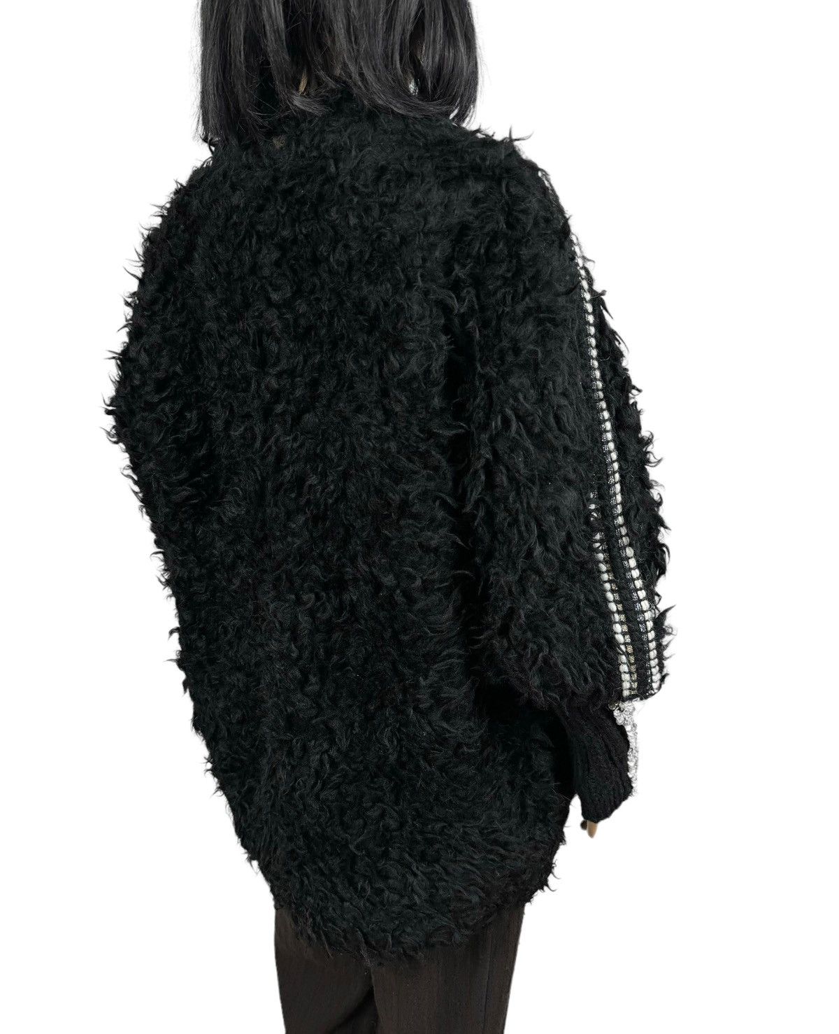 Designer Maria Grazia Severi Faux Fur Coat Sequin Decorated size 42 Size M / US 6-8 / IT 42-44 - 16 Thumbnail