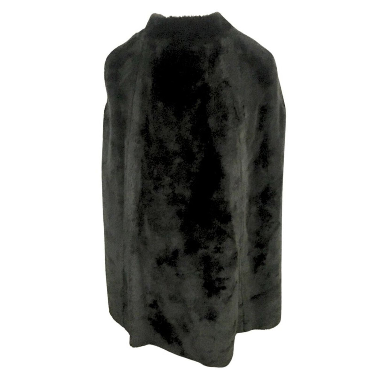 Vintage Rare Vintage Faux Fur Cape, Silver Buttons, 1970s Size M / US 6-8 / IT 42-44 - 7 Thumbnail