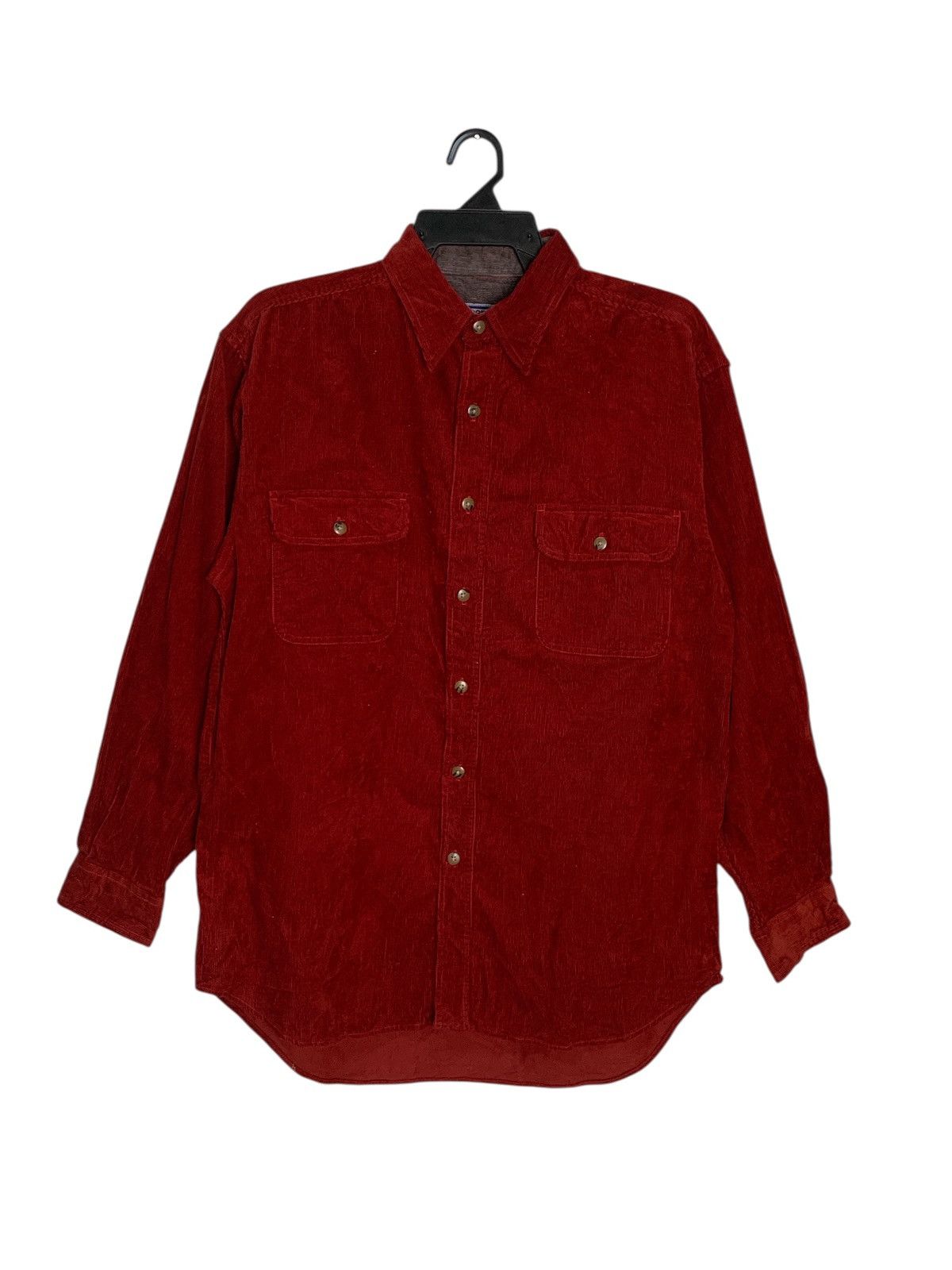 Japanese Brand Rare Design Work Plant Soft Corduroy Button Ups Shirts Size US M / EU 48-50 / 2 - 1 Thumbnail