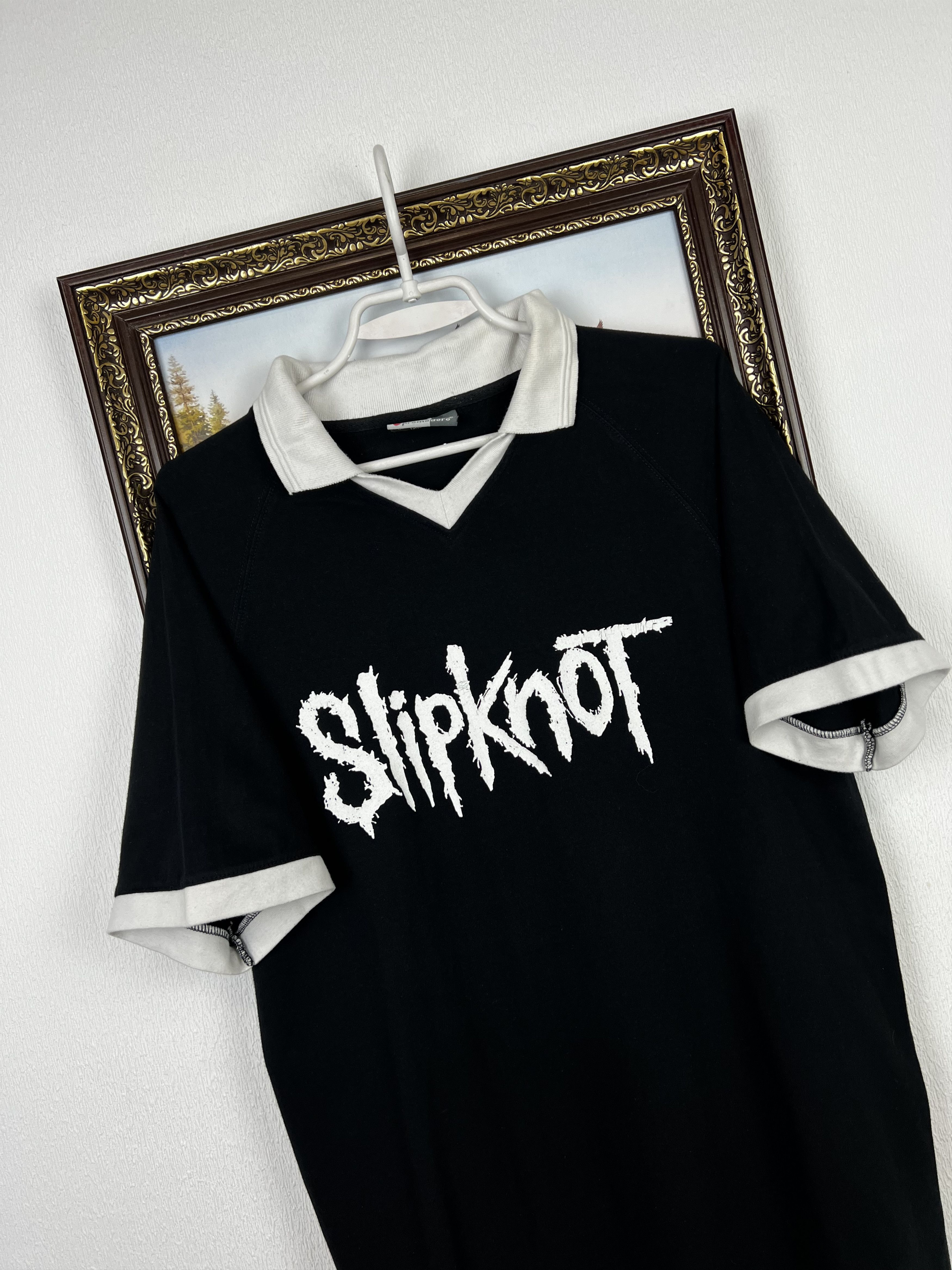 Vintage Vintage 00's Slipknot Polo Maggot Shirt Band Over Print Size US L / EU 52-54 / 3 - 4 Thumbnail
