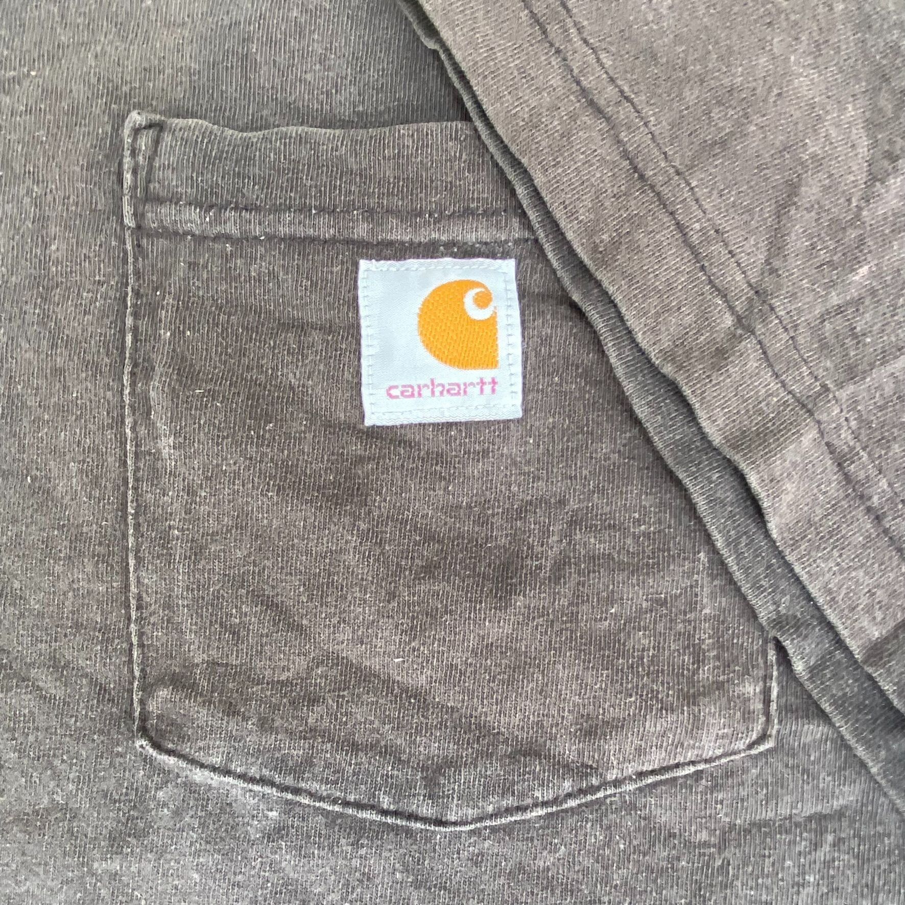 Carhartt Vintage Y2K Carhartt Logo Shirt Workwear Grunge Punk Tee Size US XXL / EU 58 / 5 - 3 Thumbnail