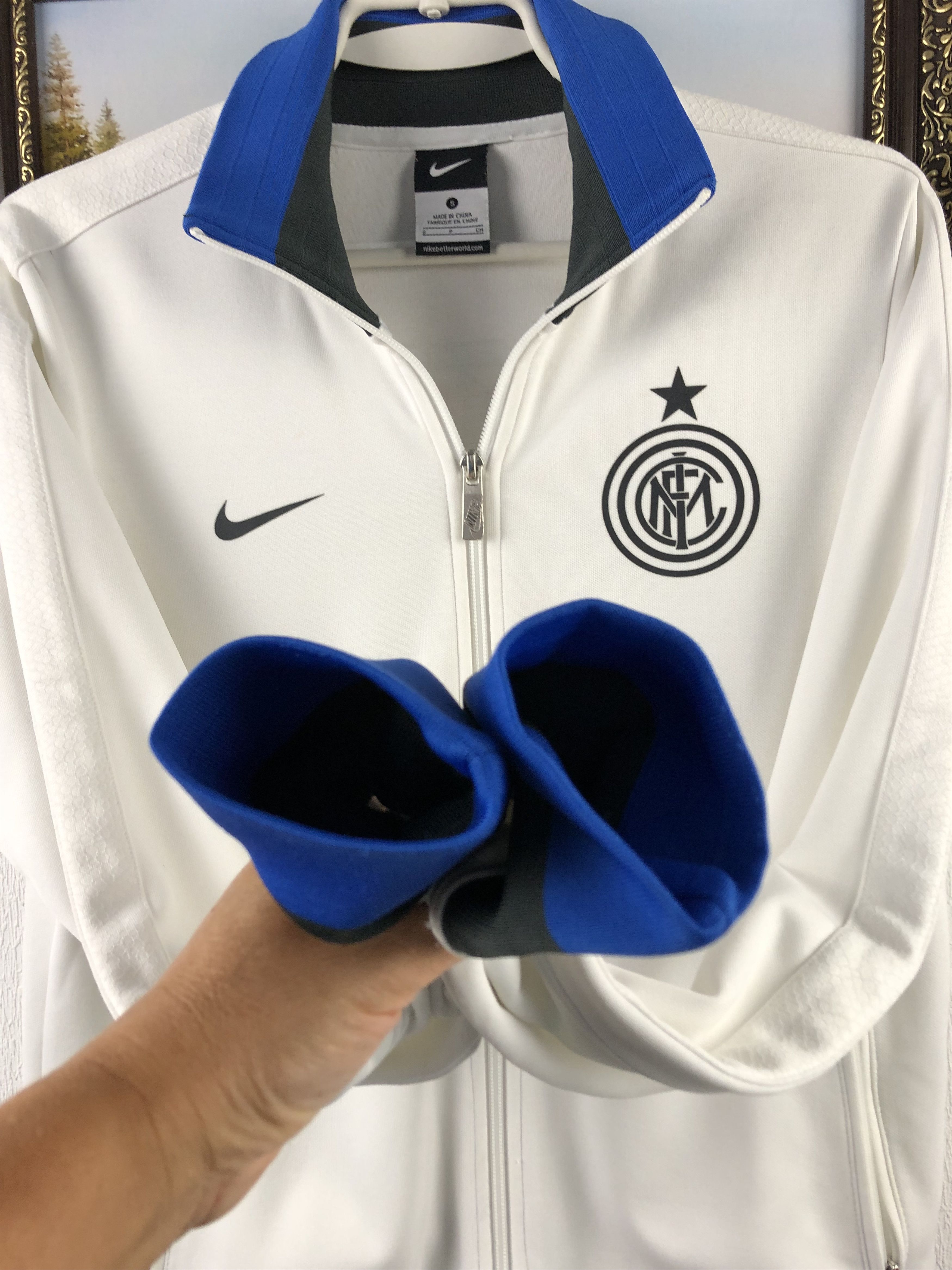 Nike Internazionale Inter Football Jacket Nike Soccer White Zip Size US S / EU 44-46 / 1 - 7 Thumbnail