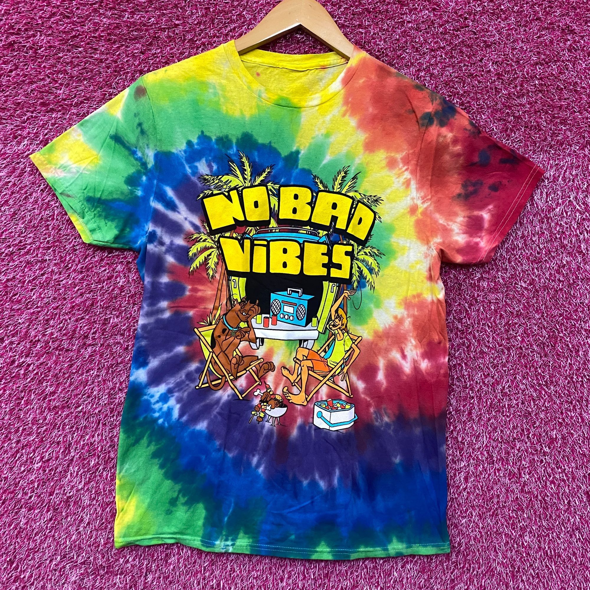 Cartoon Network Scooby Doo No Bad Vibes tiedye Tshirt size medium Size US M / EU 48-50 / 2 - 1 Thumbnail