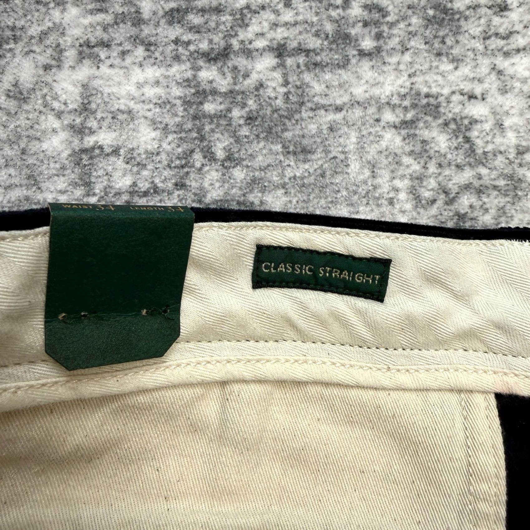 J.Crew J.CREW Pants Mens 34x34 Navy Corduroy Straight Flat Front Chino Preppy Casual Business - 34 Inch Inseam, Regular, Blue, Cotton Stretch, VIETNAM Size US 34 / EU 50 - 5 Thumbnail