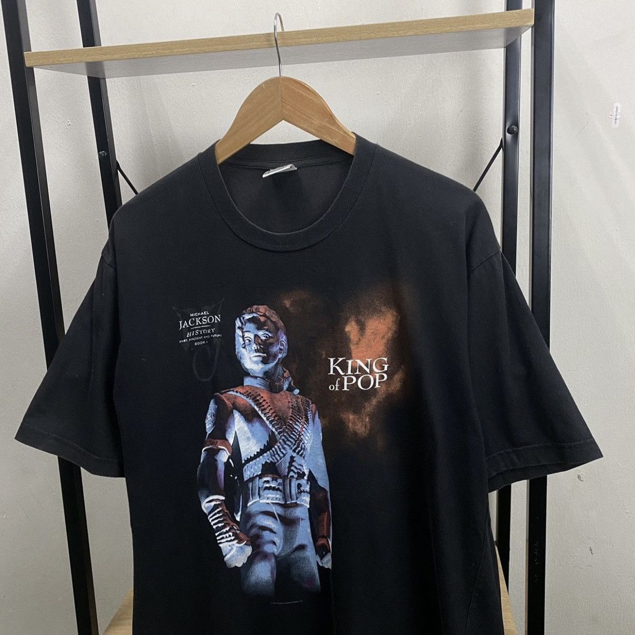 Michael Jackson 1994 Vintage Michael Jackson History King of Pop Rock Tee Size US L / EU 52-54 / 3 - 3 Thumbnail