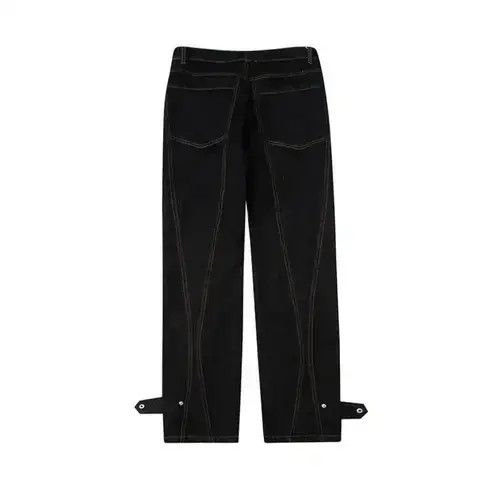 Avantgarde fashion black denim