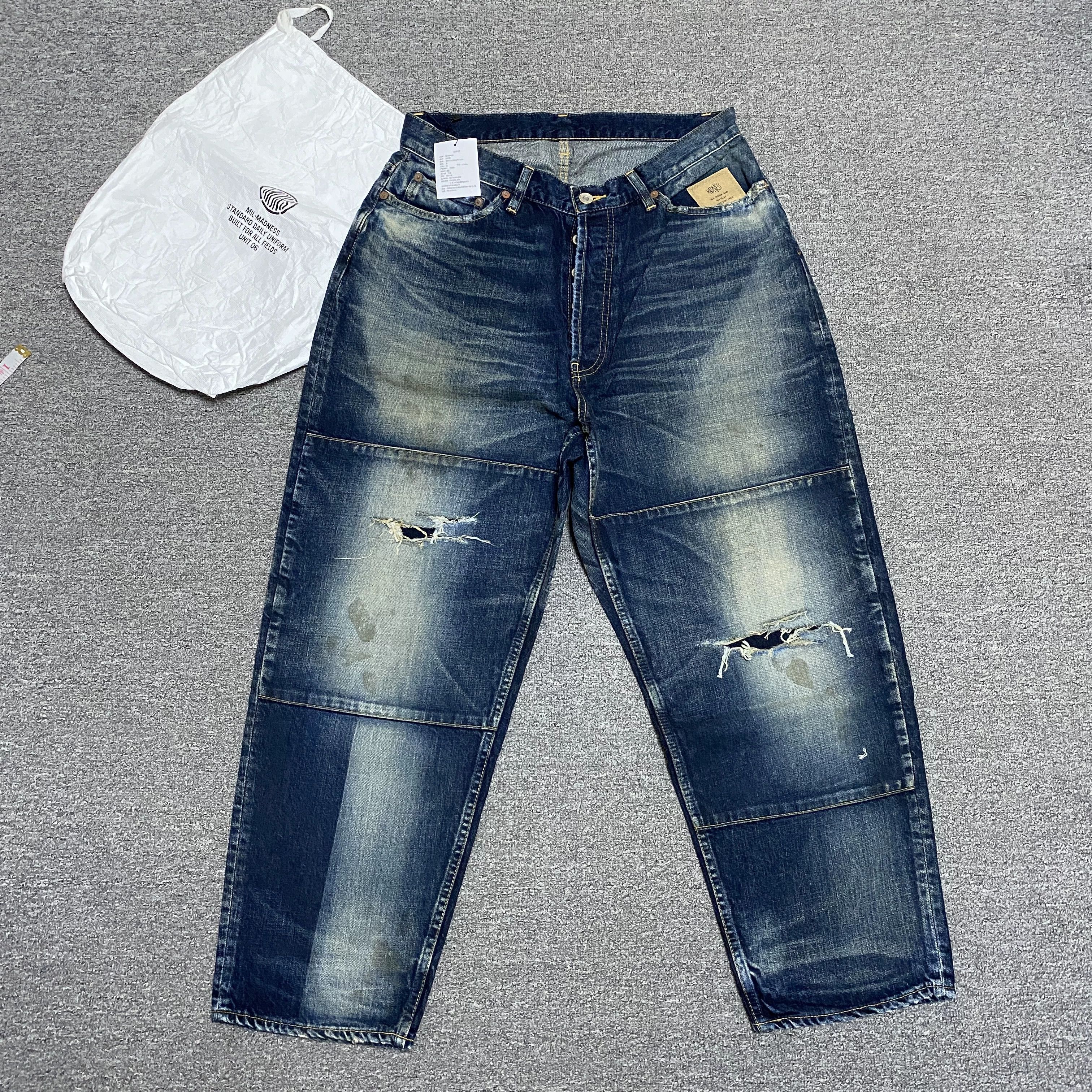 Madness MADNESS 22SS Japanese Made Distressed Jeans Size US 30 / EU 46 - 1 Thumbnail