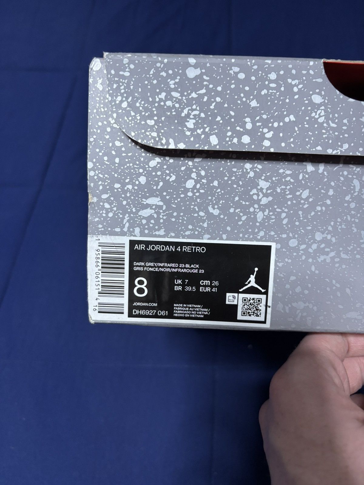 Jordan Brand Jordan 4 Retro Infrared 2022 Size 8 Size US 8 / EU 41 - 8 Thumbnail