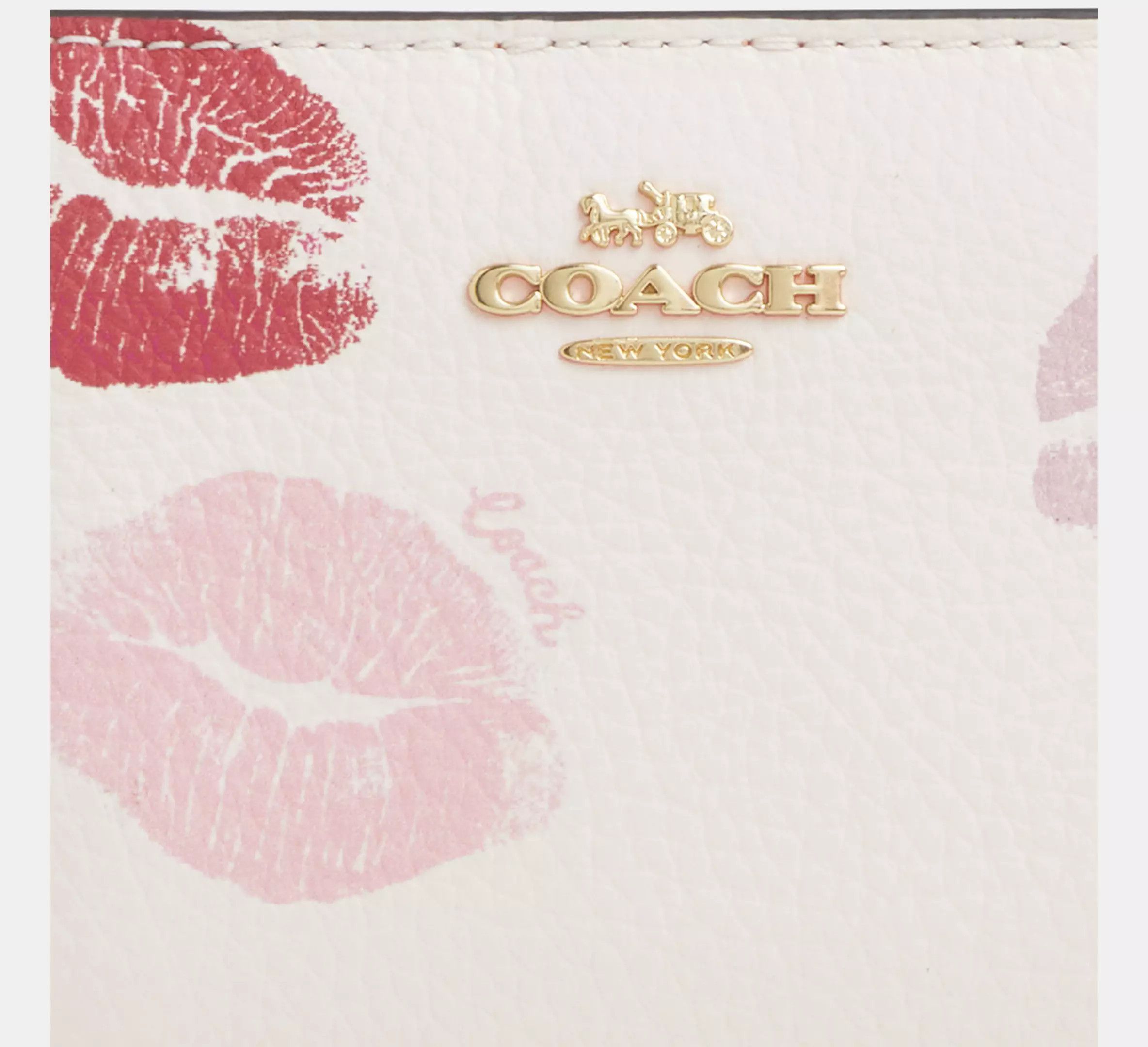 Coach NWT Coach Snap Wallet With Lips Print CZ951 | Grailed