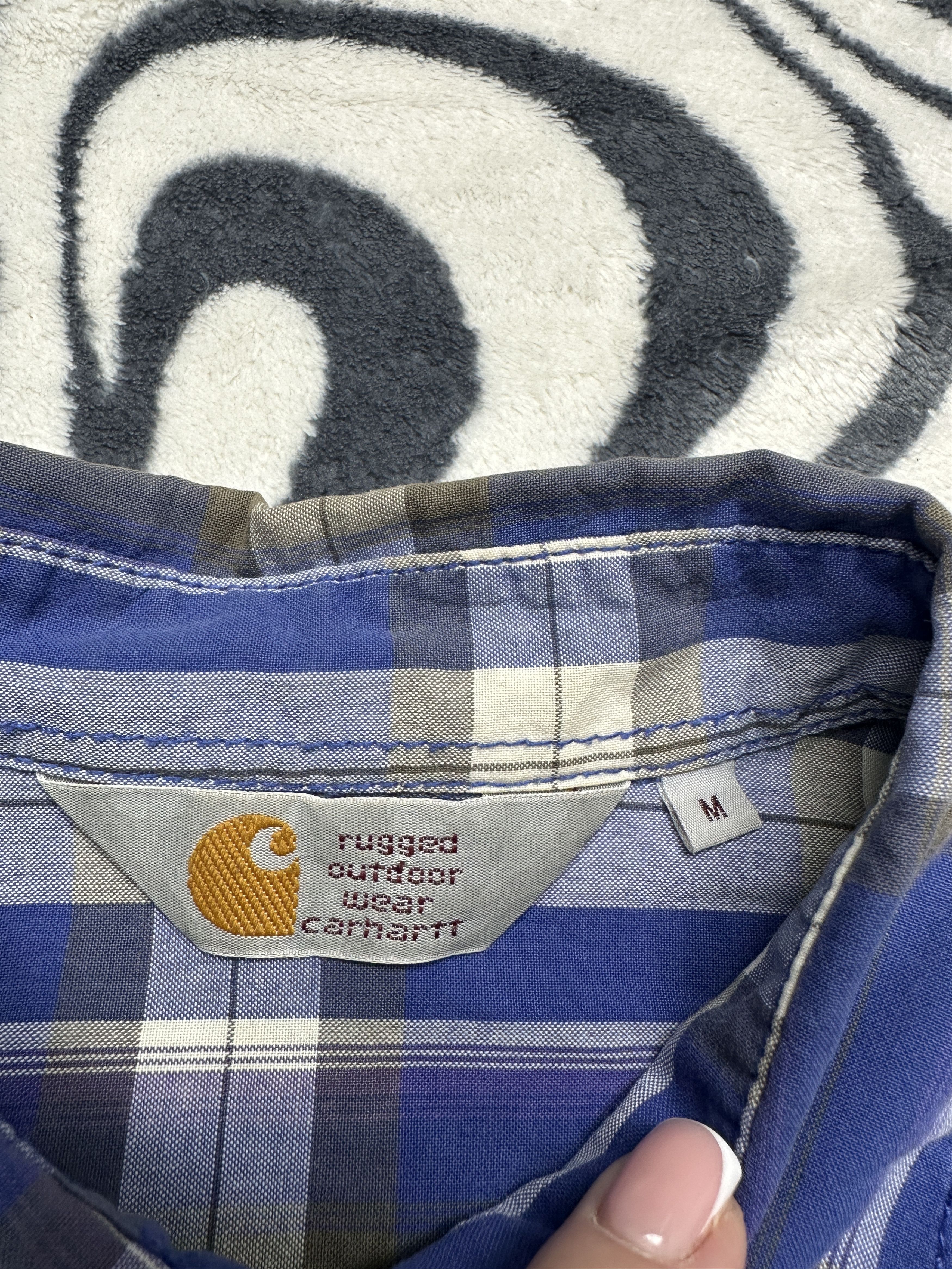 Carhartt × Vintage Carhartt Mens Clerk Motel Short Sleeve Plaid Shirt Size US M / EU 48-50 / 2 - 4 Thumbnail