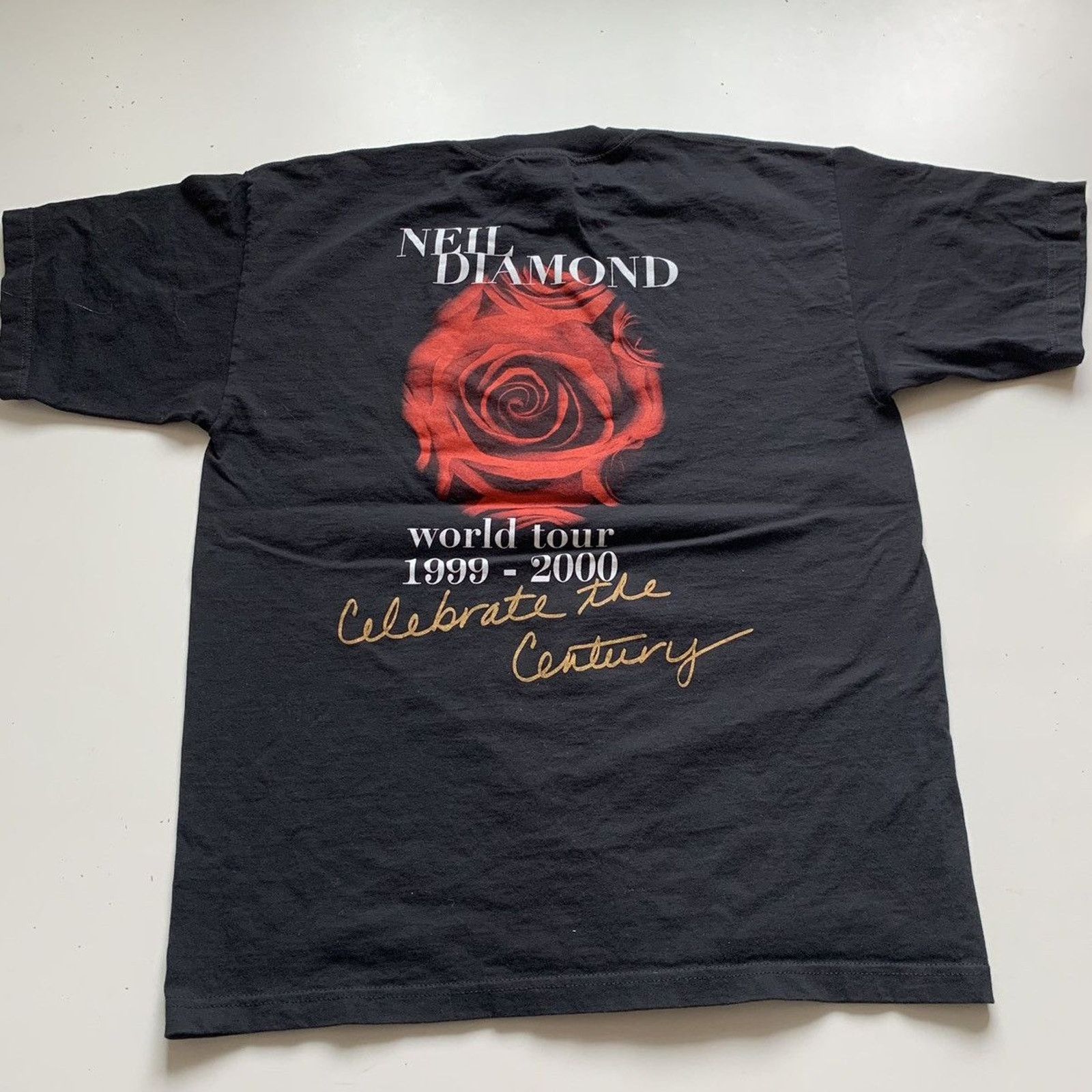 Band Tees Vintage 90s Neil Diamond World Tour T Shirt XL Band Tee Rare Size US XL / EU 56 / 4 - 3 Thumbnail