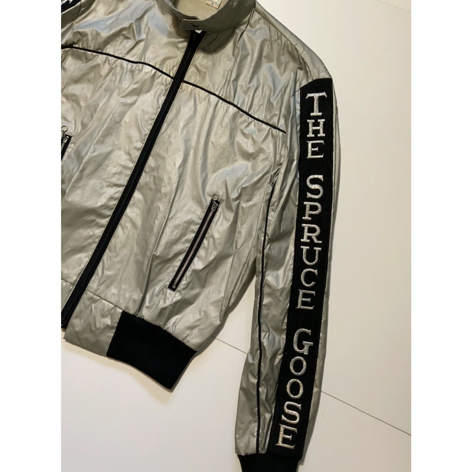Vintage VINTAGE The Spruce Goose Hughes H-4 Hercules Aviation Aircraft Jacket Sz. S Mens Size US S / EU 44-46 / 1 - 7 Thumbnail