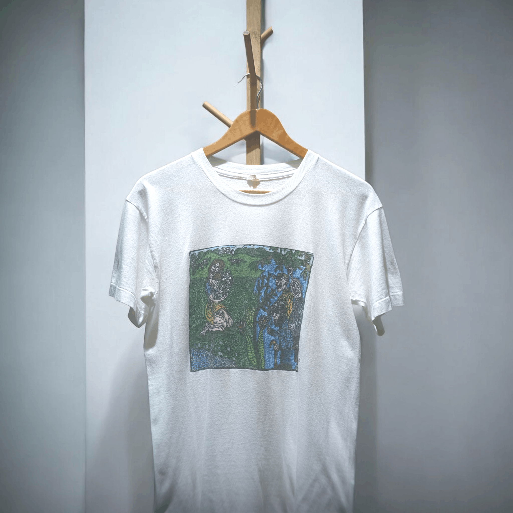 Vintage Robert Combas Brave Margot 1992 T-Shirt Size US M / EU 48-50 / 2 - 2 Thumbnail