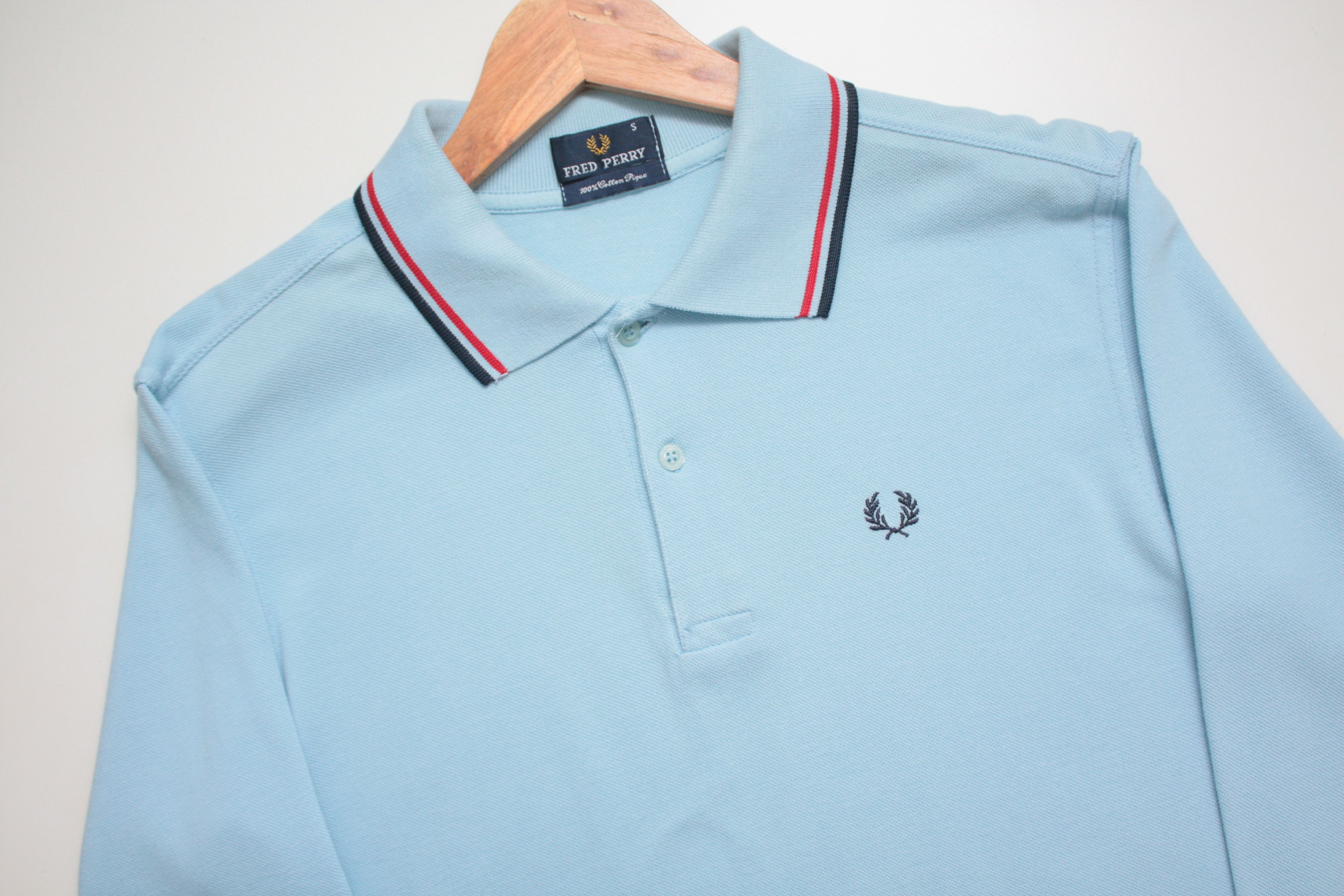 Fred Perry Fred Perry Longsleeve Sky Blue Polo Men's Small Size US S / EU 44-46 / 1 - 3 Thumbnail