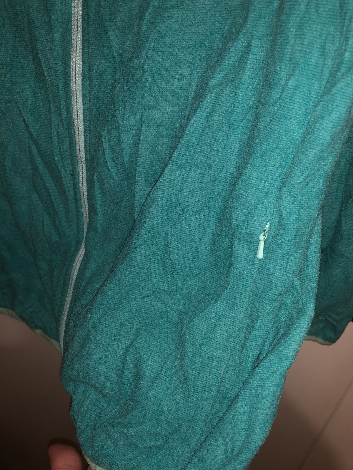 The North Face × Vintage Vintage Teal The North Face Fleece Hooded Jacket Size M / US 6-8 / IT 42-44 - 7 Thumbnail