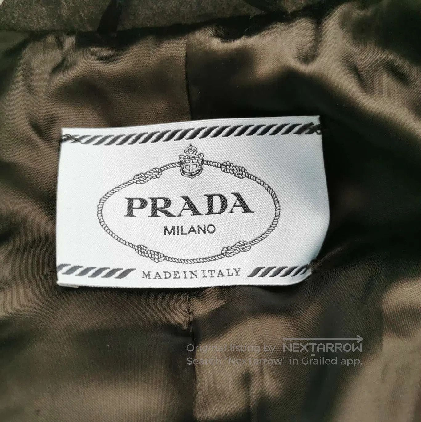 Prada Prada Charcoal Wool Cashmere Blend Coat . Size US S / EU 44-46 / 1 - 4 Thumbnail