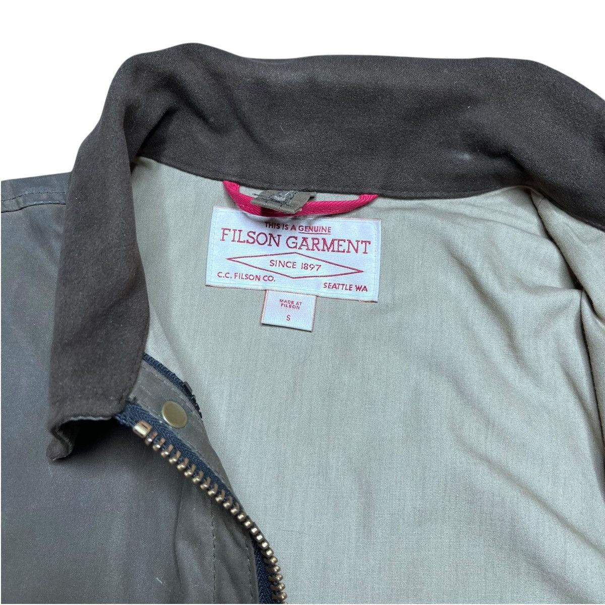 Filson C.C. Filson Garment Cover Cloth Mile Marker Waxed Jacket Size US S / EU 44-46 / 1 - 4 Thumbnail