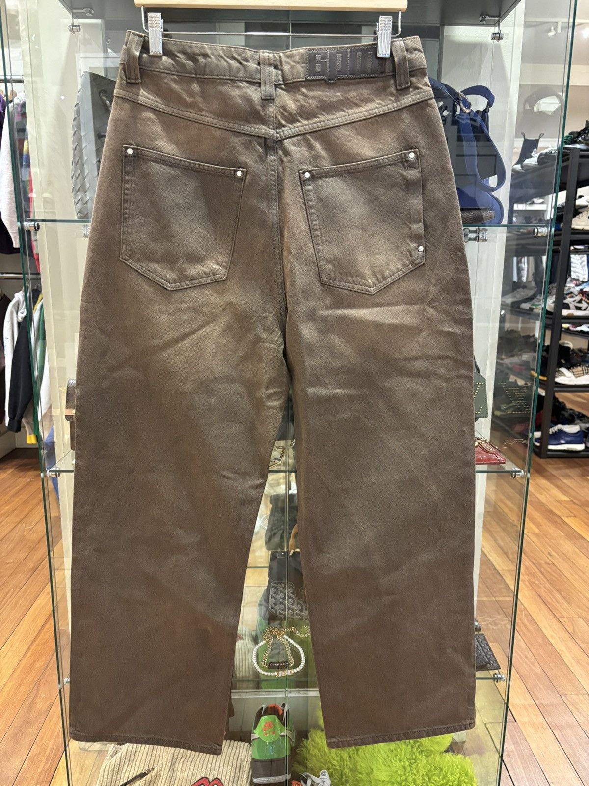6PM Waxed Denim Jeans
