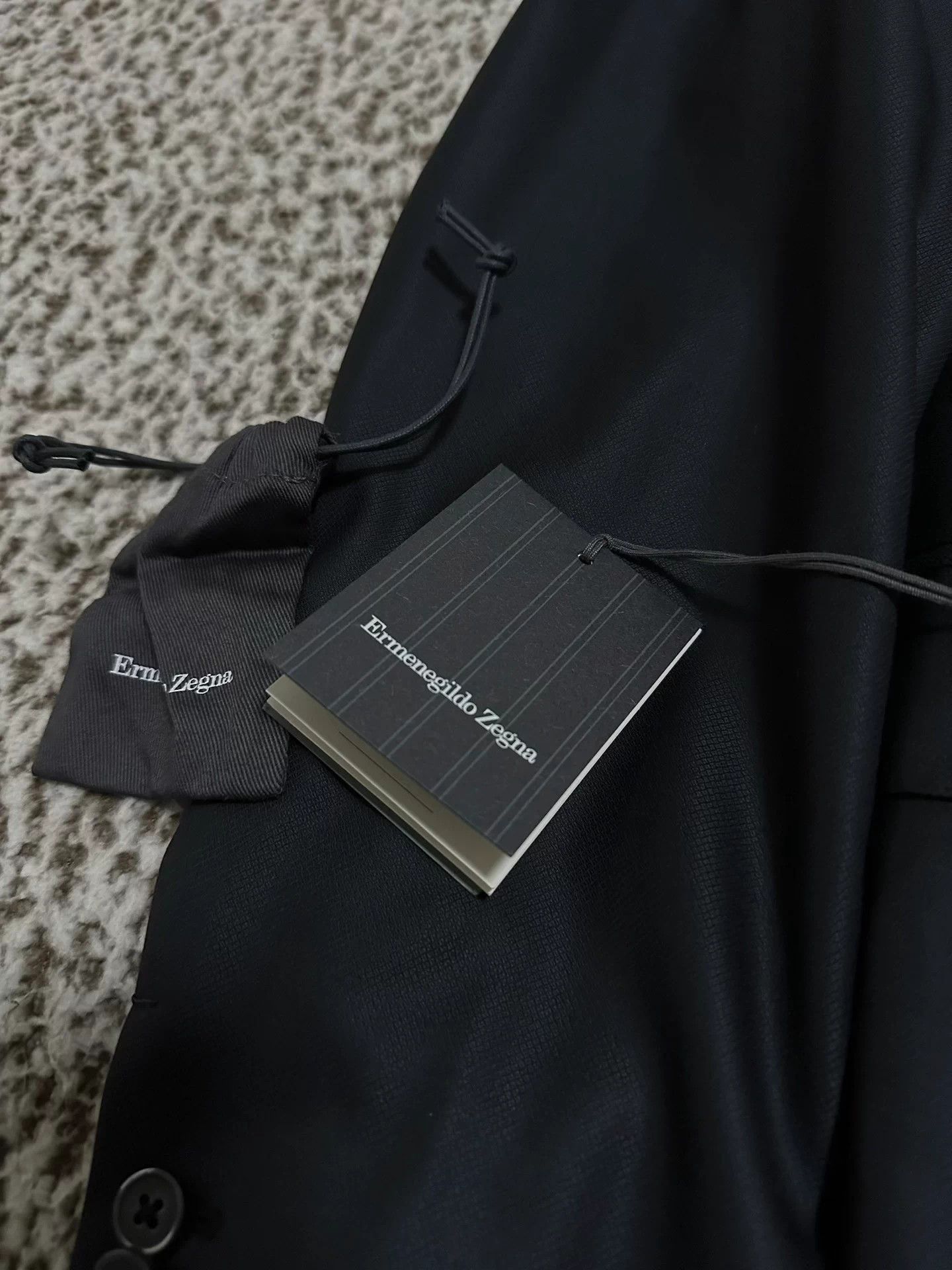 Ermenegildo Zegna Zegna 13milmil13 Su Misura Wool Navy Suit 54 Snake Size 54L - 6 Thumbnail