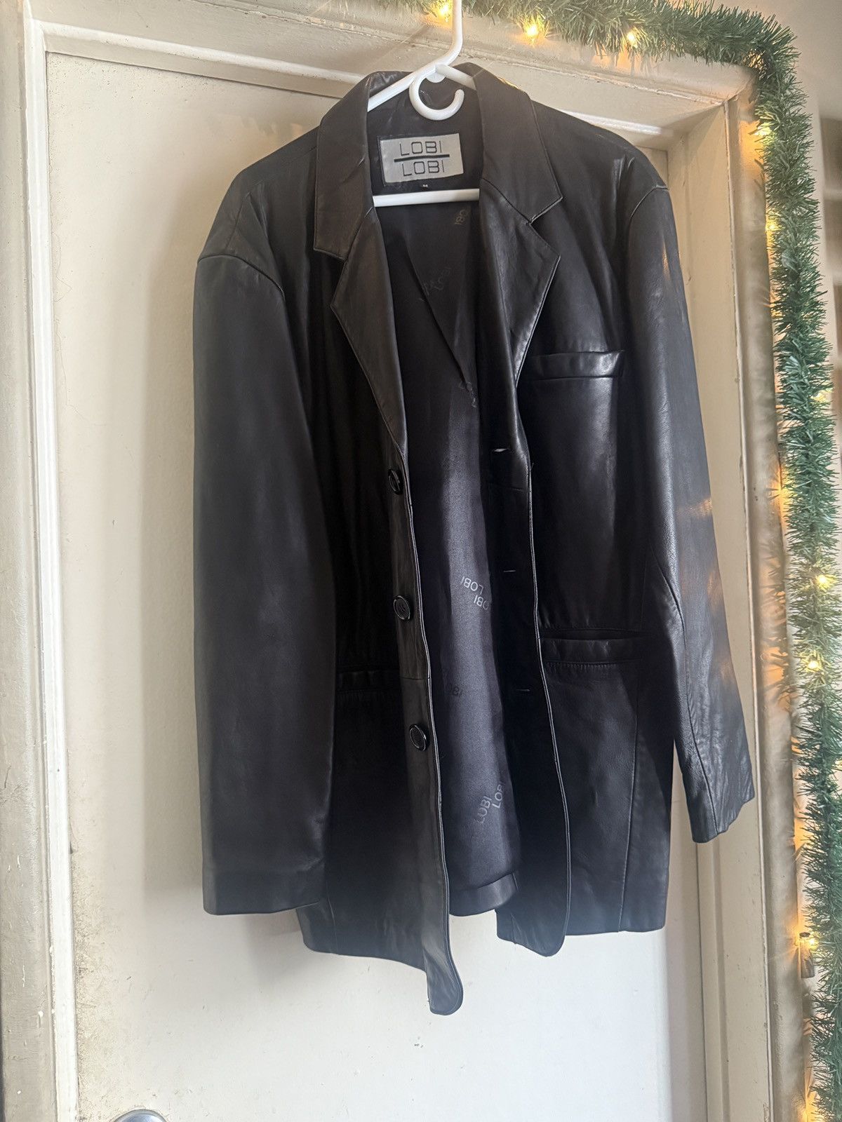 Other Vintage Lobi Lobi Black Leather Jacket Size M Size US M / EU 48-50 / 2 - 1 Thumbnail