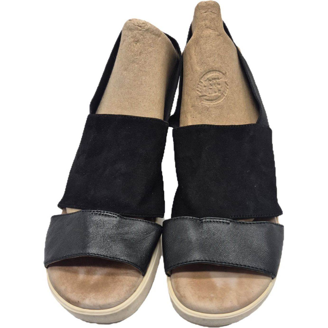 Johnston & Murphy Johnston & Murphy Cassandra Platform Sandals Black Suede 6.5 Size US 6.5 / IT 36.5 - 7 Thumbnail