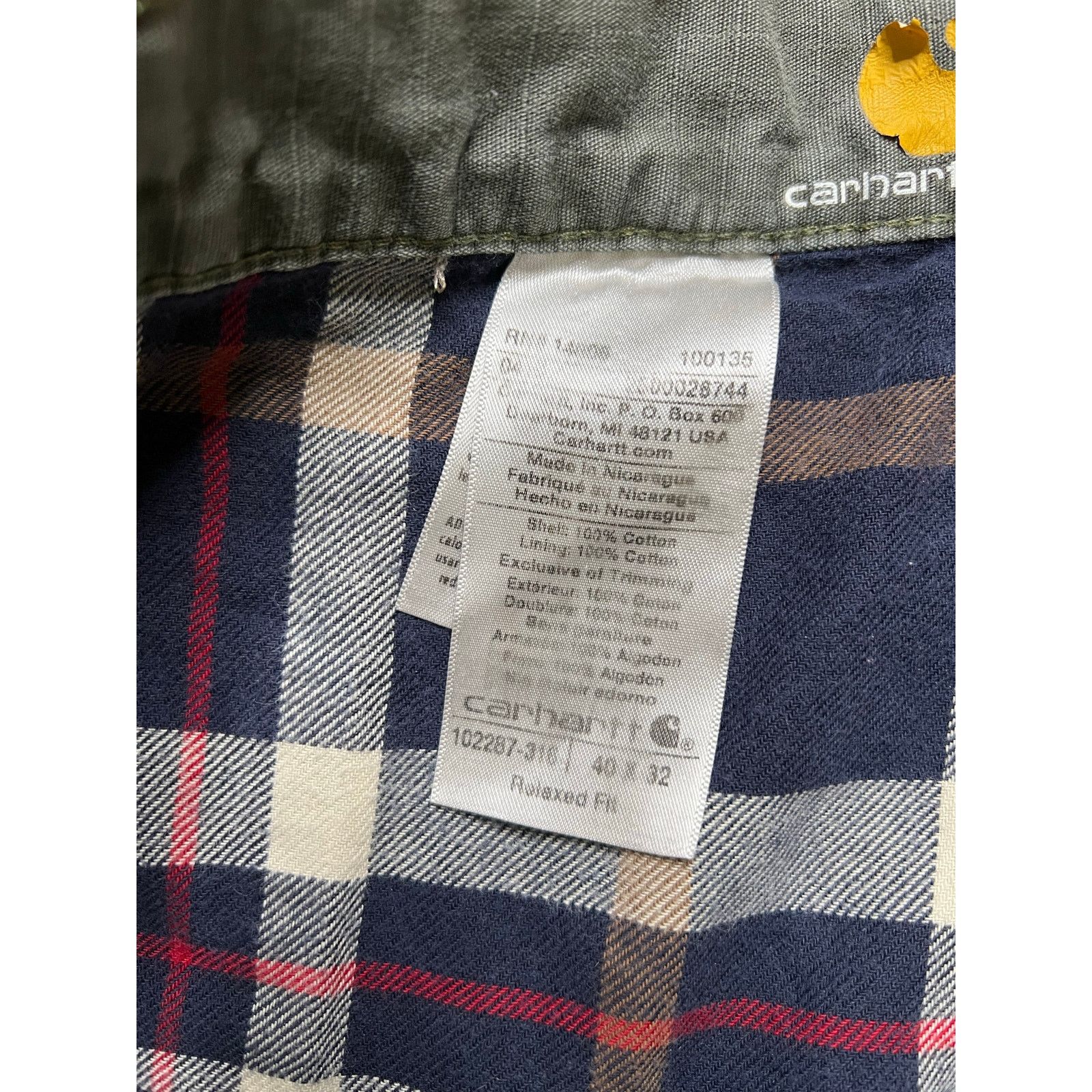 Carhartt Vintage Carhartt Cargo Double Knee flannel-lined Sz 38x30 Size US 40 / EU 56 - 5 Thumbnail