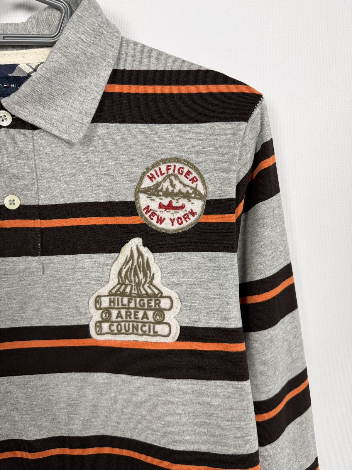 Tommy Hilfiger Tommy Hilfiger Long Sleeve Striped Polo Shirt Area Council Size US S / EU 44-46 / 1 - 6 Thumbnail