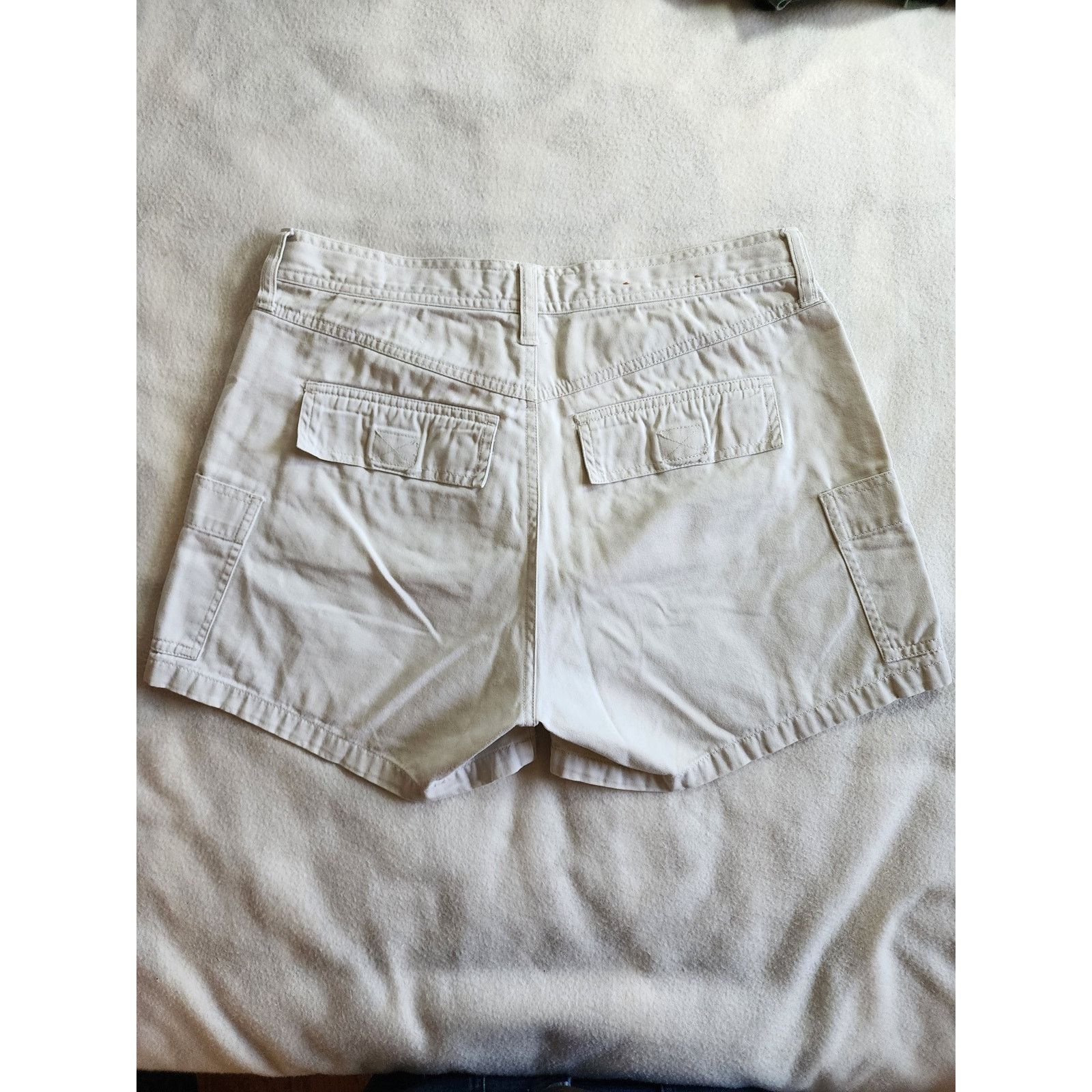 Abercrombie & Fitch VTG Abercrombie & Fitch 90s Y2K Cargo Shorts Size 6 Khaki Size 28" / US 6 / IT 42 - 2 Thumbnail